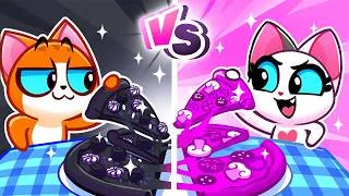 Thumbnail: 🍕 I Pick Pink! vs Black Is My Jam! | Pizza Party | TinyTracks TV