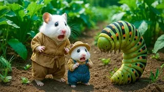Thumbnail: Mama Hamster Trims Fur on the Farm and Makes Tiger Hat For Baby Hamster At Home
