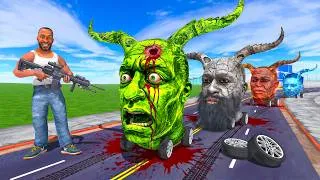 Thumbnail: Franklin vs All Devil Head Cars - INDIAN BIKES DRIVING 3D