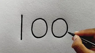 Thumbnail: How To Draw A Cute Rabbit With Number 100 In Just 10 Minutes | Drawing Pictures | Easy Art Tutorial 