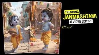 Thumbnail: Ai Se Little Krishna Janmashtami Video Kaise Banaye | Janmashtami Ai Video Kaise Banaye 