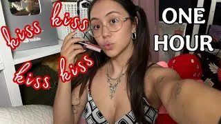 Thumbnail: 1 HOUR ASMR | Lip Gloss, Mouth Sounds, Kisses & Positive Affirmation 💋💋 Looped 