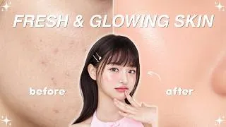 Thumbnail: how to wake up with fresh and glowing skin 🫧 fresh and glowing skin tips
