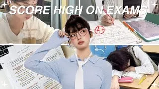 Thumbnail: 10 SECRETS to get HIGH SCORES on exams fast 📖 (no one tell you!)
