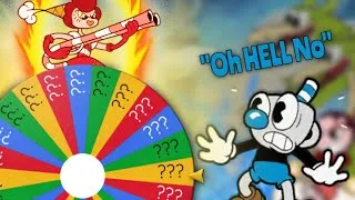 Thumbnail: Cuphead BUT I have to spin the GWHEEL