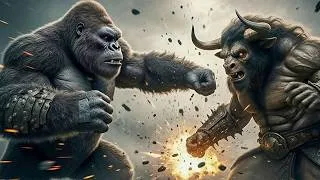Thumbnail: King Kong vs  Minotaur  Epic Battle of the Primal Guardian and The Failed Titan Experiment
