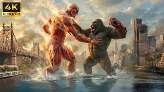 Thumbnail: KONG vs COLOSSAL TITANS🏹The Fight That Shakes the World