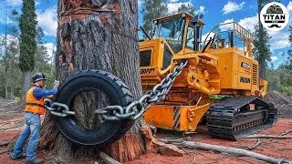 Thumbnail: Extreme Dangerous Monster Stump Removal Excavator | Amazing Fastest Wood Chipper Machines #47