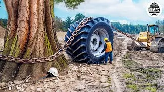 Thumbnail: Extreme Dangerous Monster Stump Removal Excavator | Amazing Fastest Wood Chipper Machines #46