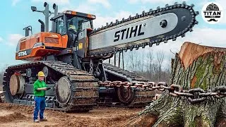 Thumbnail: Extreme Dangerous Monster Stump Removal Excavator | Amazing Fastest Wood Chipper Machines #45