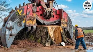 Thumbnail: Extreme Dangerous Monster Stump Removal Excavator | Amazing Fastest Wood Chipper Machines #42