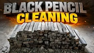 Thumbnail: 💥🔥 Extra Thick Soft Black slate pencil cleaning video || Soft Slate pencil cleaning video 💥🔥