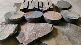 Thumbnail: 💥 Black circle + Big Black Shale + Black Cubicle Pencil cleaning video || Soft slate items cleaning
