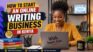 Thumbnail: How to Start an Online Writing Business in Kenya (2026 Guide) | Earn Money Writing Online