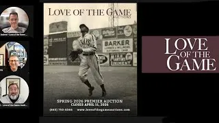 Thumbnail: Love of the Game 2026 Spring Premier Auction Preview with Al Crisafulli & Andrew Aronstein