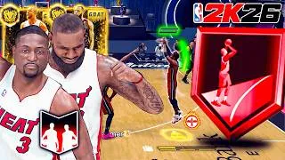 Thumbnail: GOAT DWYANE WADE + LEBRON JAMES DYNAMIC DUO GOES CRAZY ON NBA 2K26 MyTEAM!