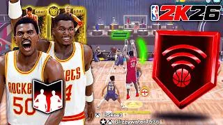 Thumbnail: GOAT RALPH SAMPSON + HAKEEM OLAJUWON DYNAMIC DUO DOMINATED NBA 2K26 MyTEAM!