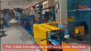 Thumbnail: PVC Cable Extruder Line with auto coiler machine | Tks Industries
