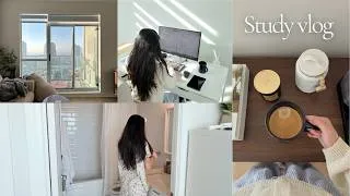 Thumbnail: study vlog 💻 productive days, cozy morning, studying