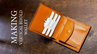 Thumbnail: Making bifold wallet with coin pocket. Leathercraft tutorial