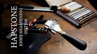 Thumbnail: Hapstone knife sharpening system. Skiving knife sharpening modul for leather craftsmen.