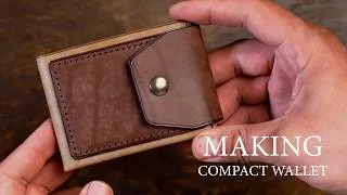 Thumbnail: Making EDC leather wallet. Leather craft for beginners