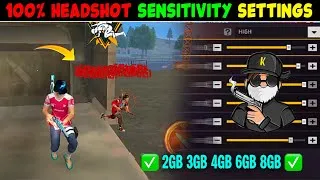 Thumbnail: Free Fire Headshot setting 2026 ⚡ Best Sensitivity Settings ⚙️| Sensitivity + Hud Settings Free Fire