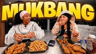 Thumbnail: Mya Nicole & Miya LATE NIGHT Mukbang 🔥