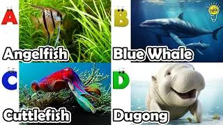 Thumbnail: ABC phonics animals | English and Animals for Kids #angelfishs