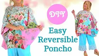 Thumbnail: How To Make A Patchwork Reversible Poncho Using A SIMPLE RECTANGLE PATTERN