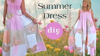 Thumbnail: How To Make a BEAUTIFUL Patchwork Maxi Dress With Thrift Store Finds & Appliques
