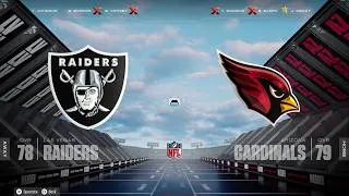 Thumbnail: NFL Madden I Preseason I Las Vegas Raiders (0-2) vs. Arizona Cardinals (2-1) Full Game