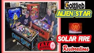 Thumbnail: #1871 Williams SOLAR FIRE and Gottlieb ALIEN STAR Pinball Machine Restorations at TNT Amusements