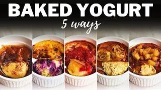 Thumbnail: BAKED YOGURT » 5 Easy Recipes for High-Protein Breakfast or Dessert | Air Fryer or Oven