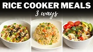 Thumbnail: RICE COOKER MEALS » 3 Easy & Healthy One-Pot Recipes | Dump & Go Meal Prep