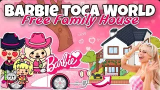 Thumbnail: Barbie and Ken Wedding in Toca Boca💍 | FREE FAMILY HOME! 😱 [ FREE Toca Boca couple Roleplay ]