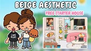 Thumbnail: Beige Aesthetic Starter House Design 🪴 Toca Boca House Ideas 🤩 TOCA GIRLZ