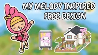 Thumbnail: FREE My Melody Inspired 🍓🍰 Pink House Toca Boca House Ideas | TOCA GIRLZ