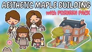 Thumbnail: Full Aesthetic House Makeover Maple Avenue with Pusheen Pack 🩶💖 Toca Boca House Ideas 😍 TOCA GIRLZ
