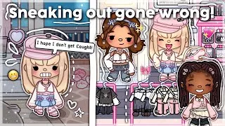 Thumbnail: Sneaking out to the mall! 🛍️😱 *GONE WRONG* (WITH VOICE) Toca Boca Roleplay 