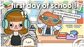 Thumbnail: First day of school! 🏫 *GONE WRONG* (WITH VOICE) || Toca Boca Roleplay 