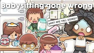 Thumbnail: Working as a babysitter! (GONE WRONG) *WITH VOICE* || Toca Boca Roleplay