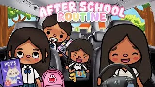 Thumbnail: After school routine 🏫📚🏡 || tblw FAMILY ROLEPLAY *with voice* 🎙️ 