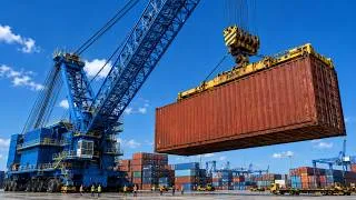 Thumbnail: Inside Port Operations | Giant Cranes, Cargo Ships, Railways, Conveyors & Heavy Machinery