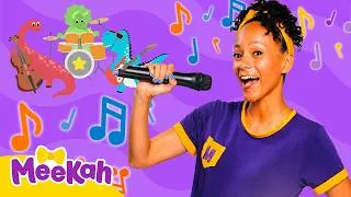 Thumbnail: Meekah Learns About Music with Dinos 🦖 Meekah Learns | Dinosaurs for Kids | Toddler Learning Videos