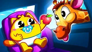 Thumbnail: Driving In The Animals Bus for Kids | Sharing Is Caring | Colors Song | Nursery Rhyme Toddler Zoo