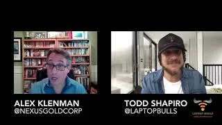 Thumbnail: Nexus Gold Corp's CEO Alex Klenman X Laptop Bulls