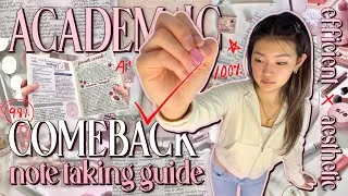 Thumbnail: a lazy overachiever's guide to note-taking (get straight A's without burnout)