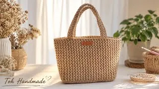 Thumbnail: Crochet Handbag | Crochet Bag Tutorial | Toh Handmade 💖💖💖