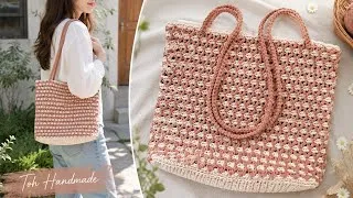 Thumbnail: STEP BY STEP Crochet Bag with Beautiful Stitch | Crochet Bag Tutorial | Toh Handmade